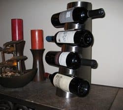 another view of table top wine rack
