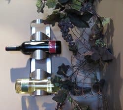 Wall mounted wine rack