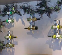 4 four bottle wall mounted wine racks